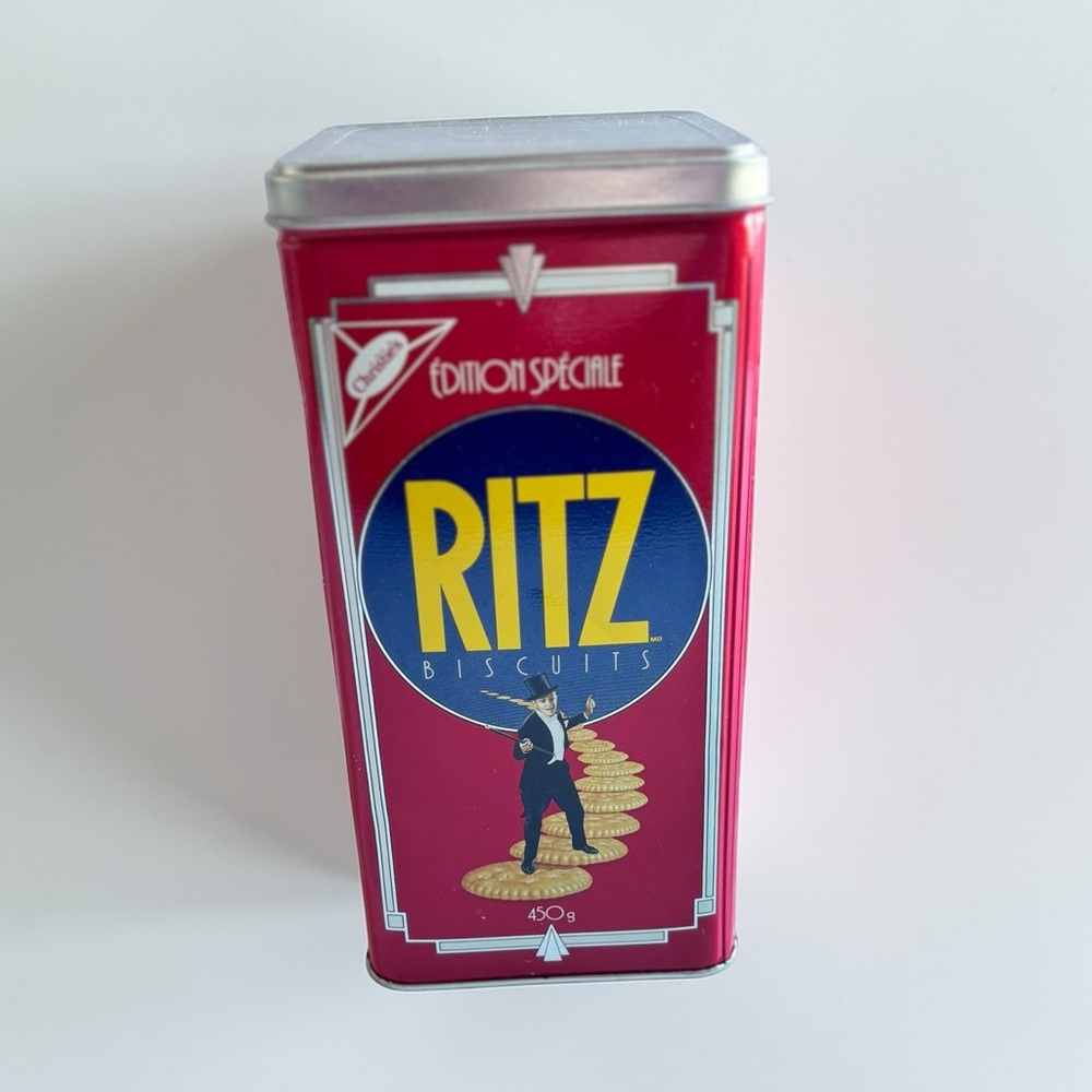 Vintage Ritz Biscuits 1990 Anniversary Tin Christie Brown Canada
